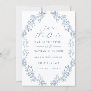 Reserve A Data Casamento Floral Vintage Salve A Data