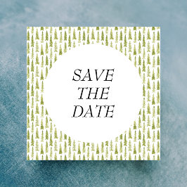 Reserve A Data Casamento Floresta Aquarela 