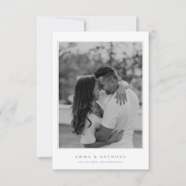 Reserve A Data Casamento Formal Vintage Periwinkle Monograma