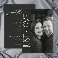 Casamento Foto Coração Justo Amor Minimalista Pret