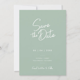 Reserve A Data Casamento Fotográfico com Fonte Moderna Minimalist