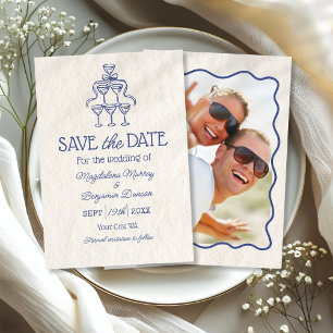 Reserve A Data Casamento Fotográfico da Torre de Champanhe Desenh