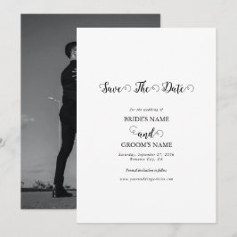 Reserve A Data Casamento Fotográfico de Casal Moderno com Letra B
