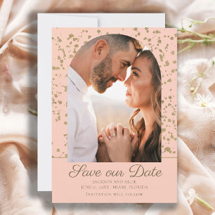 Reserve A Data Casamento Fotográfico de Domo com Arca Dourada Ro