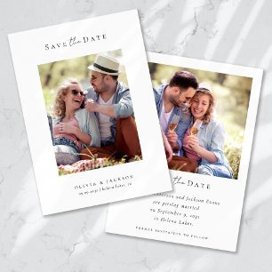 Reserve A Data Casamento Fotográfico de Script de Caligrafia Mode