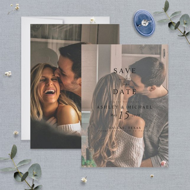 Reserve A Data Casamento Fotográfico de Vellum Overlay Watercolor (Criador carregado)