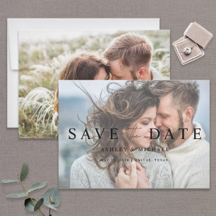 Reserve A Data Casamento Fotográfico do Elegante Modern Vellum O