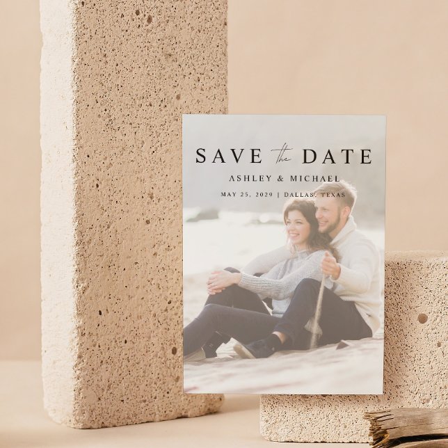 Reserve A Data Casamento Fotográfico do Moderno Elegante Vellum O (Save Your Date in Style! Elegant & Personalizable Wedding Card. 💍💌 [Add Details])