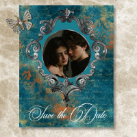 Casamento Fotográfico Dourado Damasco com Teal Ant