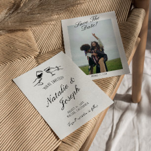 Reserve A Data Casamento Fotográfico ilustrado e desenhado à mão