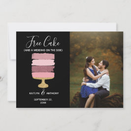 Reserve A Data Casamento Fotográfico moderno e engraçado do Bake 