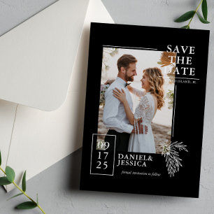Reserve A Data Casamento Fotográfico Moderno Salva A Data