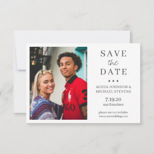Reserve A Data Casamento fotográfico simples e elegante moderno