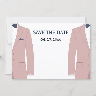 Reserve A Data Casamento Gay Rosa e Azul