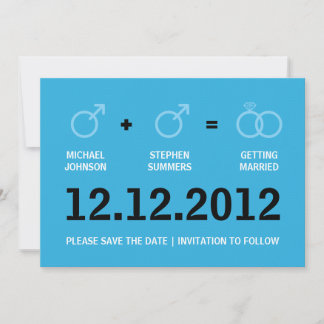 Reserve A Data Casamento gay Salve a Versão do Homem de Data