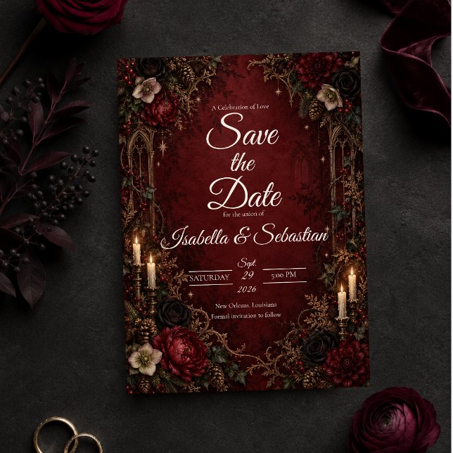 Reserve A Data Casamento Gótico Celestial Etéreo (Criador carregado)