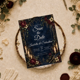 Reserve A Data Casamento Gótico com Velas