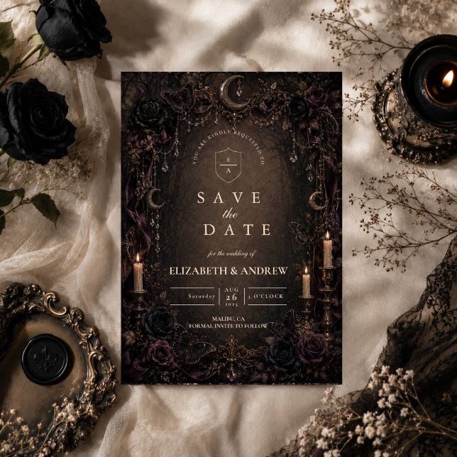 Reserve A Data Casamento Gótico Encantado e Caprichoso (Criador carregado)
