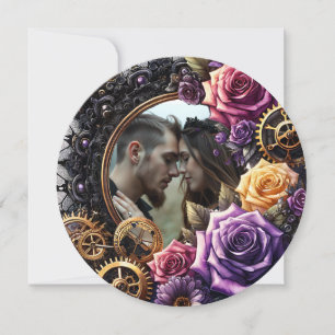 Reserve A Data Casamento Gótico Steampunk Salva a Data