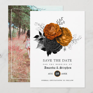 Reserve A Data Casamento Gótico Vintage Salve a Data Foto
