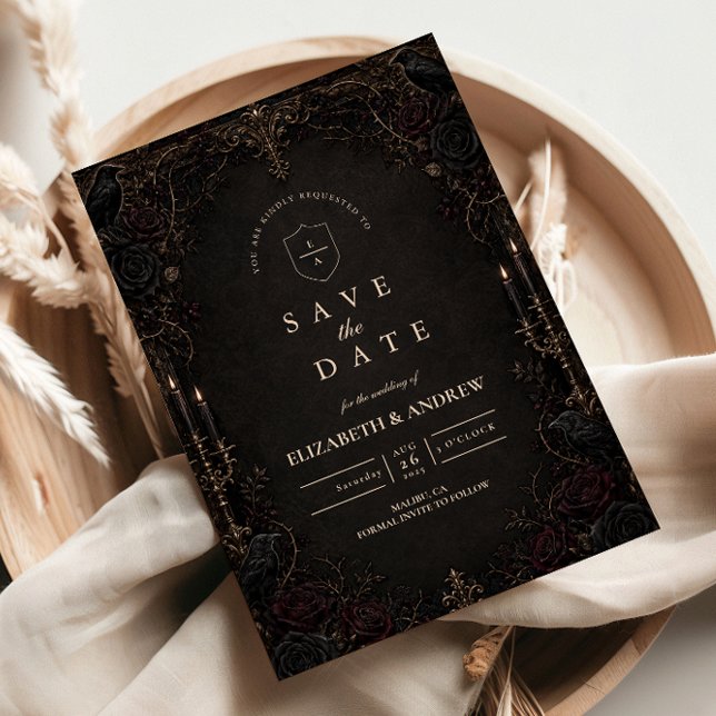 Reserve A Data Casamento Gótico Vitoriano Roxo Temperamental (Criador carregado)