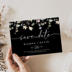 Reserve A Data Casamento Horizontal Floral de Boho de Multicolora