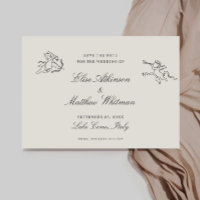 Casamento Imporal Ilustrado Salvar A Data