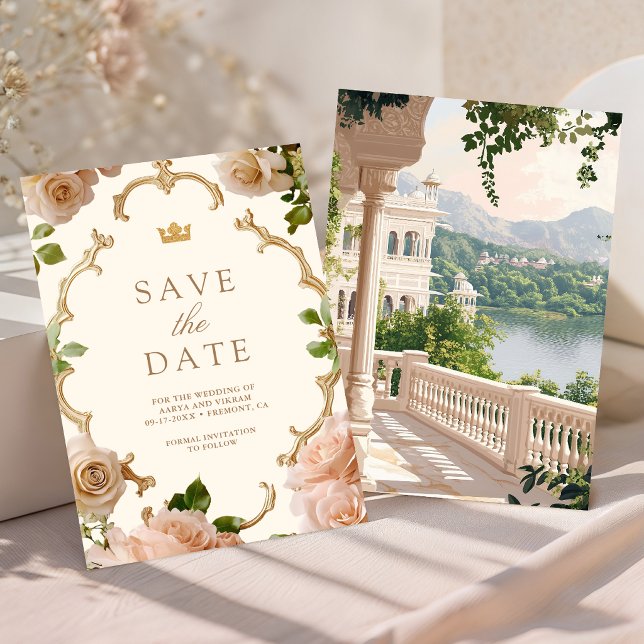 Reserve A Data Casamento Indiano Palácio do Lago Real de Rajastha (Criador carregado)