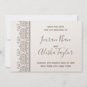 Reserve A Data Casamento índio Mehendi Salve a data hamsa Henna