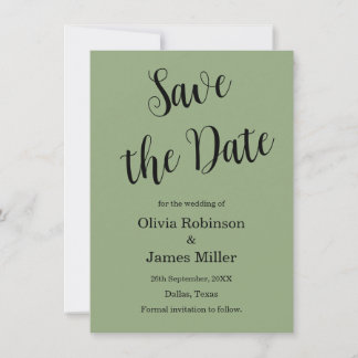 Reserve A Data Casamento Informal Verde Salvia
