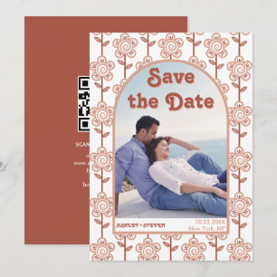 Reserve A Data Casamento inspirado na Terra 70 da Retro