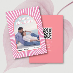 Reserve A Data Casamento inspirado por raios solares cor-de-rosa