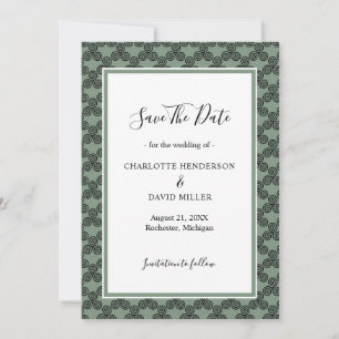 Reserve A Data Casamento Irlandês Moderno Celtic Knot Green