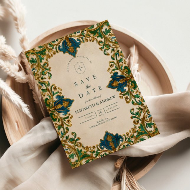 Reserve A Data Casamento Islâmico Barroco Esmeralda (Criador carregado)