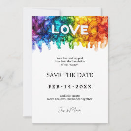 Reserve A Data 🌈 🐦 Casamento LGBTQ Pintado Com Amor 