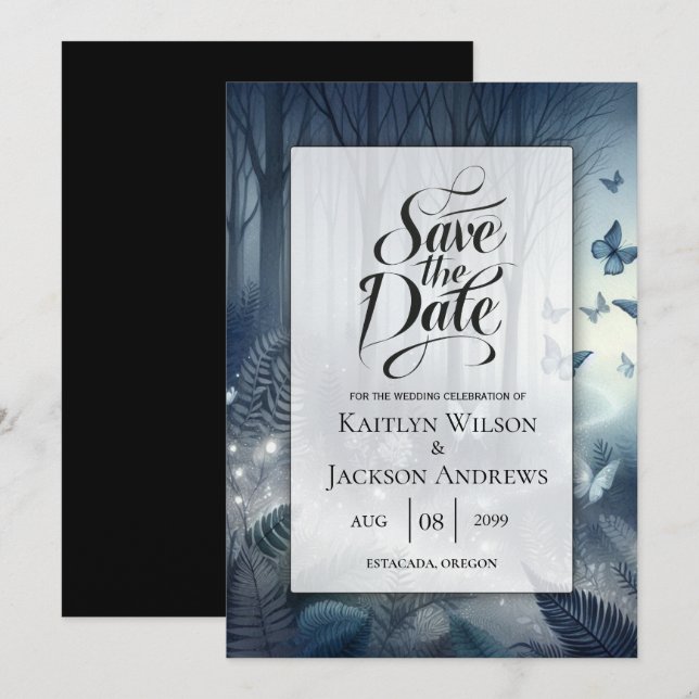 Reserve A Data Casamento Mágico e Lua-Lua (Frente/Verso)