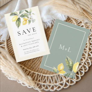Reserve A Data Casamento mediterrânico Elegante de Lemon Citrus