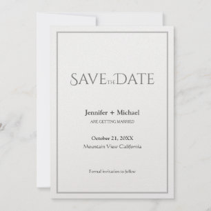 Reserve A Data Casamento Minimalista de Caligrafia