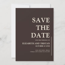 Casamento Minimalista de Chocolate Preto Elegante