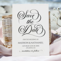 Casamento Minimalista de Script Elegante Clássico