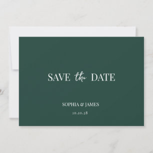 Reserve A Data Casamento Minimalista Elegante Emerald Green