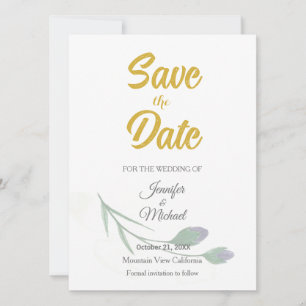 Reserve A Data Casamento Minimalista Moderno Caligrafia Simples