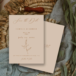 Reserve A Data Casamento Minimalista Moderno com Caligrafia em Te