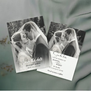 Reserve A Data Casamento Minimalista Moderno Foto Save The Date