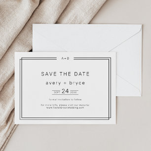 Reserve A Data Casamento minimalista moderno Salve a data / AVERY