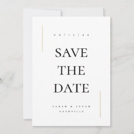 Reserve A Data Casamento Minimalista Moderno Sem Fotos