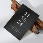 Reserve A Data Casamento minimalista preto moderno simples e eleg<br><div class="desc">Casamento minimalista preto moderno simples e elegante Salve a data. Por favor,  entre em contato se precisar de itens adicionais.</div>