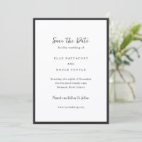 Casamento Minimalista Tipografia Moderna