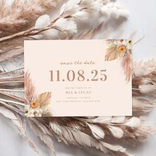 Reserve A Data Casamento Mínimo De Boho Chic Salve A Data