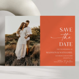 Reserve A Data Casamento Mínimo Moderno Elegante Verona Sunset